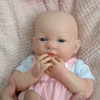 Réaliste 40cm Reborn Baby Dolls Full Silicone Chubby Body Dolls Veines de peau détaillées pour la thérapie et les collectionneurs