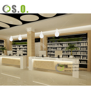 Aménagement intérieur de magasin médical moderne Magasin de pharmacie Comptoir de caisse Présentoir Mobilier Design - Product Image 2
