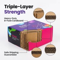 Caja Rígida Corrugada Portátil con Logotipo Personalizado, Color Personalizado, Impresión a Todo Color, con Cierre Magnético y Asa, para Empaque de Regalos de Panadería