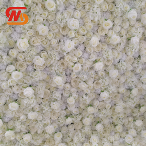 Mur de fleurs artificielles en tissu, roses blanches, pour mariage, événements et fêtes - Offre spéciale - Product Image 2