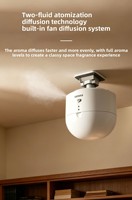 Diffuseur d'aromathérapie mural, télécommande 4G, distributeur de parfum intelligent, fonctionnement silencieux, capacité de 350 ml, automatique