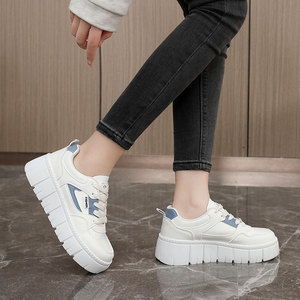Zapatillas Deportivas de Moda para Mujer, Estilo Chunky, de Piel Sintética, con Cordones, Casuales, para Estudiantes - Product Image 2