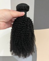 Extension de cheveux humains vierges non transformés 100% pas cher 4B 4C Afro Kinky Curly Double Drawn Hair Weave