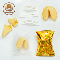 Produit en promotion : Biscuits porte-bonheur en forme de fortune, emballés individuellement, pour fêtes, vente en gros, fournisseur de snacks