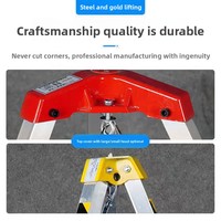 Trépied de sauvetage en alliage d'aluminium neuf avec support triangulaire pour puits et égouts, offrant une excellente capacité de levage
