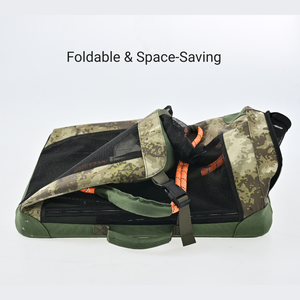 Tas Jinjing Anjing Kamuflase Grosir, Tas Perjalanan Hewan Peliharaan Bahan Oxford Heavy Duty, Gaya Taktis, Multi-Ukuran, OEM/ODM - Product Image 2