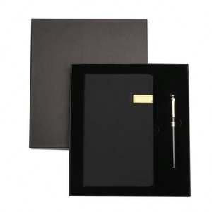 Exclusivo Set de Regalo de Cuaderno de Cuero PU con Bolígrafo Hecho a Mano con Grabado y Memoria USB para Actividades Promocionales y Eventos Empresariales - Product Image 3