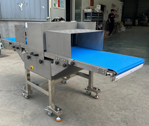 Máquina cortadora de carne fresca de alta resistencia Máquina cortadora continua de carne de cerdo y salmón Maquinaria de procesamiento de alimentos de acero - Product Image 3