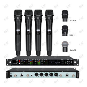 Wholesale EIF AD4Q UHF 4-Channel <b>Wireless</b> <b>Microphone</b> System Multi-Style with Various Capsules for Stage OEM Supported - Product Image 3