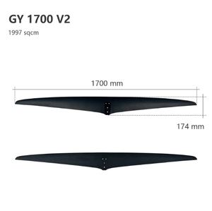 กระดานโต้คลื่นไฮโดรฟอยล์รุ่นใหม่ GY 1700 ประสิทธิภาพสูง ผลิตจากคาร์บอนไฟเบอร์ พร้อมปีกหน้า EFoil ดีไซน์ใบพัดขนาดใหญ่เฉพาะตัว JFS ART V2 17 - Product Image 3