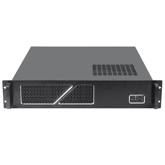 MicroATX DIY PC Chassis New Design 2U Rackmount with 3 Internal 3.5\" HDD GPU Server Case Short Rack PC Case with Fan