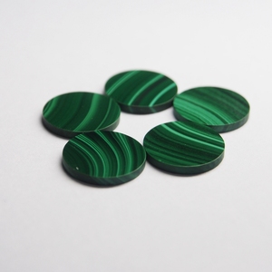AAA Qualità Naturale Verde <span class=keywords><strong>malachite</strong></span> fetta Rotonda di figura del doppio piatto Monete <span class=keywords><strong>malachite</strong></span> <span class=keywords><strong>pietra</strong></span> per gioielli - Product Image 2