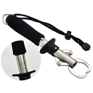 <span class=keywords><strong>Pince</strong></span> à poisson DX TOOLS BL-025 en acier inoxydable avec mâchoire à <span class=keywords><strong>pince</strong></span>, échelle de 25 kg, poignée en EVA souple, corde noire/rouge - Product Image 2