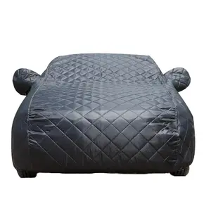 Outdoor top waterproof anti-hail protection and suntan Anti-hail car cover black and silver