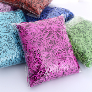 Sıcak satış kağıt rafya kırışık kağıt Diy konfeti hediye kutusu dolgu shredrendelenmiş doku kağıt düğün dekorasyon aksesuarları için - Product Image 4