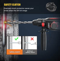 Perceuse à percussion rotative SDS Plus, de haute qualité, marteau électrique, outils de perçage, 800w, 2 pièces