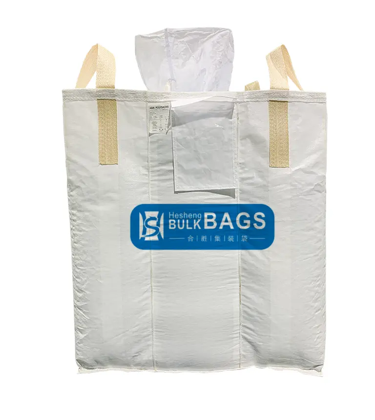 Hesheng 1250kg 1500kg 2000kg Super sacco di plastica Jumbo FIBC Bulk Bag deflettore Q-Bag Big Bags produttore
