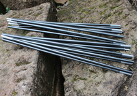 Poteau de tente de camping en aluminium pliable personnalisé, tube en alliage d'aluminium, connexion en aluminium, poteau de tente/support de tente/poteau de tente