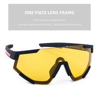 Lunettes de soleil sportives monobloc personnalisables, coupe oversize, coupe-vent et durables pour le cyclisme, la conduite et les activités de plein air