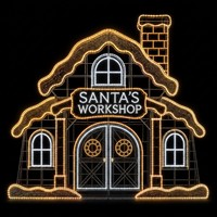 Guirlandes lumineuses LED personnalisées pour Noël, motif Père Noël 2D, structure en fer, pour extérieur, centres commerciaux, rues, décorations de fêtes