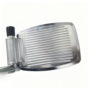 Poggiapiedi in metallo pieghevole in plastica ispessita pedali in lega di alluminio con pali parti di sedie a rotelle per terapia riabilitativa - Product Image 5