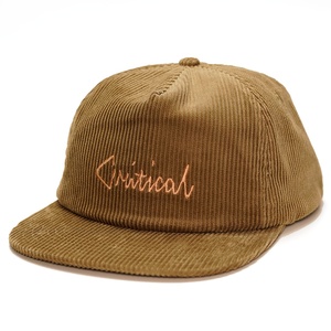 Custom Corduroy Original Snapback Caps Embroidery logo Unstructured 5 Panel Hats - Product Image 2