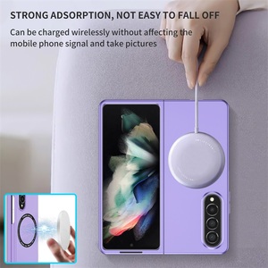 Funda magnética para teléfono móvil Samsung <span class=keywords><strong>Galaxy</strong></span> Z, carcasa magnética de carga inalámbrica, armadura de Color, plegable, TPU, PC, 4, 3, nuevo diseñador - Product Image 6