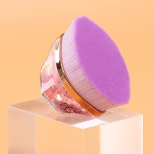 Haute qualité violet clair Portable visage poudre <span class=keywords><strong>brosse</strong></span> plat haut étoile fluide Quicksand paillettes fond de teint maquillage poudre <span class=keywords><strong>brosse</strong></span> - Product Image 6