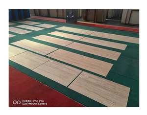 Dalles de travertin romain ultra-minces 5-8 mm polies, écologiques et modernes pour projets de revêtement mural intérieur d'appartements, d'hôtels et de villas - Product Image 1