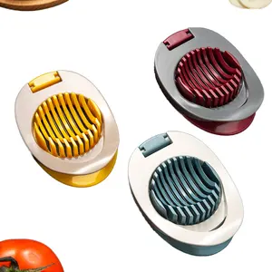 Trancheurs d'œufs multifonctions Diviseur de sections en plastique pour couper les œufs Dispositif créatif Outils de cuisine Gadget