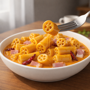 Tteokbokki Carbonara Picante Delicioso de Primera Calidad, 650cc, Tazón de Arroz Cremoso Coreano, Comida Instantánea - Product Image 5