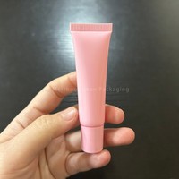 Tubes de baume à lèvres compressibles ISMAN Beauty, tubes en plastique souple vides, logo personnalisé, conteneur d'huile à lèvres, tube de gloss à lèvres, emballage cosmétique 8ml 15ml