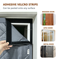 Rideau de porte magnétique silencieux et isolant pour l'hiver, épais et anti-froid, idéal pour chambre et cuisine, protection contre les insectes