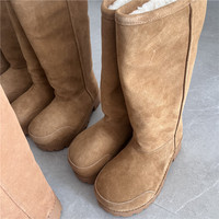 Bottes de neige d'hiver Y6A16 - Bottes de neige longues pour femmes - Bottes de ski pour femmes