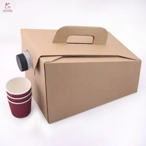 Custom Eco Friendly Biodegradable Food Grade Kraft Paper Material Coffee Dispenser Box