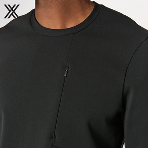 Ventes d'usine De Haute Qualité <span class=keywords><strong>Noir</strong></span> À Manches Longues Hommes T-shirt - Product Image 2
