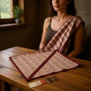 Sciarpa triangolare multifunzionale 60x135 cm per un utilizzo versatile con design a motivi - Product Image 1