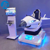 Simulador de Vuelo de Helicóptero VR Educativo para Interiores, Máquina de Juegos de Arcade, Construcción de Acero, Aluminio y Fibra de Vidrio, Movimiento 3DOF