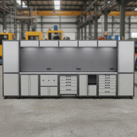 Station de travail modulaire personnalisable en acier robuste pour garage, armoire à outils d'atelier, établi de rangement avec OEM