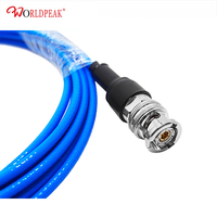 Triax 3 cosses fentes PL75-47 triaxiale TRB mâle à TRB mâle BNC prise 78ohm 1553B RF test de Signal coaxial assemblage de câble Twinax
