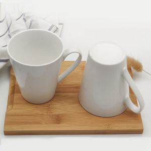<span class=keywords><strong>Mug</strong></span> en céramique blanc personnalisé amusant et <span class=keywords><strong>pas</strong></span> <span class=keywords><strong>cher</strong></span> de 12 oz avec poignée, vaisselle de dîner tendance - Product Image 3