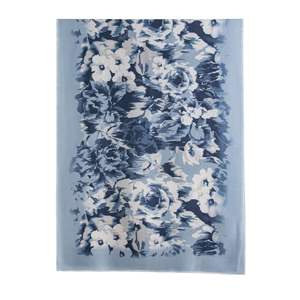 Bufanda con estampado de rosas de estilo étnico, chal artístico retro de imitación de cachemira para mujer, calentador de cuello cálido y moderno para invierno - Product Image 2