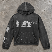 Sweat à capuche graphique vintage pour homme, coupe oversize, streetwear, marque privée, fabricant OEM