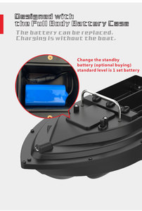 500M 16GPS自動ナビゲーションRCコイ釣り餌ボートナイトライト2KG負荷40給餌ポイントリモートコントロール<span class=keywords><strong>2</strong></span>フィッシュファインダー餌 - Product Image 2