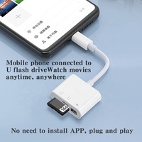 Lector de Tarjetas Multifunción 3 en 1 Cantell para Tipo C con Puerto de Carga USB, Lector de Tarjetas SD y TF, Kit de Conexión para Cámara