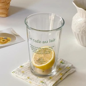 Mới Đến 350Ml Hộ Gia Đình Cốc Thủy Tinh Xu Hướng Thư In Espresso & Lạnh Uống Cup Cho Trà Sữa Cà Phê & Đồ Uống Khác - Product Image 4