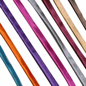 Pita Piping 0.8Cm Gulungan Tali Seragam Sekolah Tekstil Rumah Pinggiran Sabuk Gigi Bantal Sofa Manik-manik Strip Aksesori Pakaian