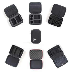 Black EVA <b>Hard</b> <b>Shell</b> <b>Case</b> Set Shockproof Zipper Closure Simple Style Protective Storage <b>Cases</b> for Electronics and Tools - Product Image 4