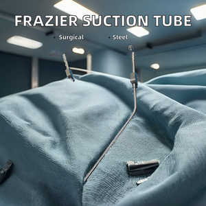 Aspirador de Tubo de Succión Frazier, Instrumento Quirúrgico Dental y ORL, Juego de Instrumentos Manuales de Acero Inoxidable con Certificación CE de Blush Surgical - Product Image 2