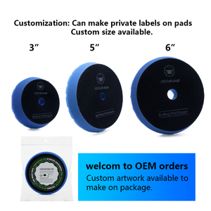 แผ่นโฟมขัดเงารถยนต์สีฟ้าขนาด5นิ้วแผ่นขัดเพชรเจียระไนขนาดกลางขายส่ง - Product Image 4